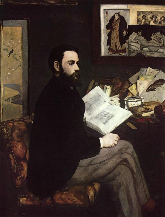 Edouard Manet Portrait of Emile Zola (mk09) France oil painting art